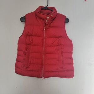 Womens Loft Red Puffer Vest